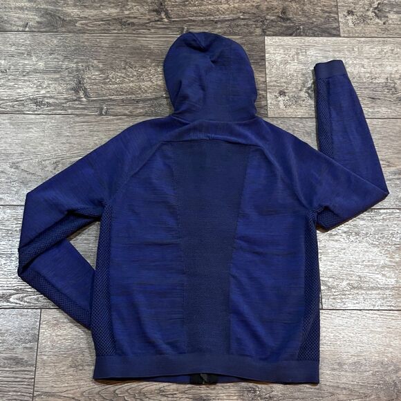 Nike Tech Knit Windrunner Full Zip Hoodie Obsidian Blue 728683-451 Women's Small - Picture 6 of 8